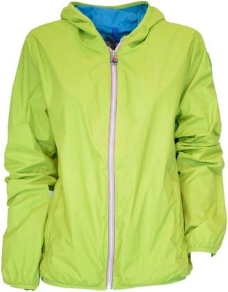 Invicta Nylon capuchonjas contrastvoering - Heren - Zomerjassen - Groen - XL - Nylon - Jassen