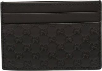 Gucci Pre-owned Wallets, female, Black, Size: ONE SIZE Pre-owned Card Holder
