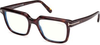 Tom Ford Mens Black Square Eyeglass Frames FT5889-B 052