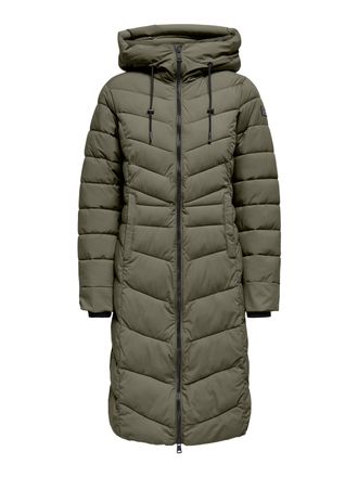 Only Steppmantel ONLY ONLJULIET LIFE QUILT COAT OTW, Damen, Gr. S, gr&uuml;n (kalamata), Web, Obermaterial: 100% Polyester, unifarben, M&auml;ntel Steppmantel