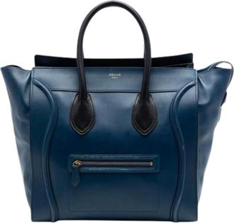 Celine Pre-owned Tote Bags, female, Blue, Size: ONE SIZE Pre-owned The Phantom Luggage tote bag
