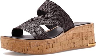 Franco Sarto A-Tahani3 Slide Sandals Womens Sandals Dark Brown : 9.5 M, Synthetic