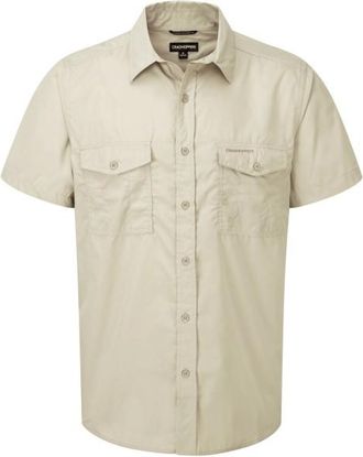 Craghoppers Kiwi Kurzarm Hemd Hemd f&uuml;r Herren | beige