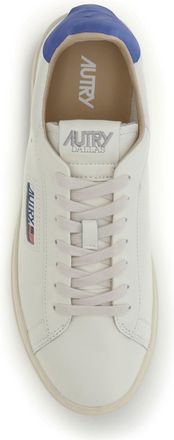 Autry Mens Sneakers Dallas Low Calf Leather Lapis Blue Trainers