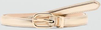 Mango Cintura metallizzata fibbia oro - Donna - XL - MANGO