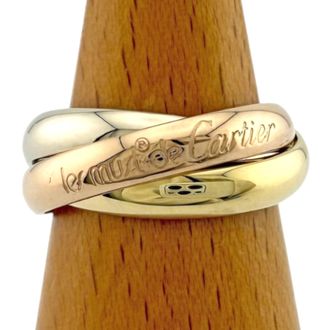Cartier Gold Silver Pink Gold Yellow Gold (18K) Pink Gold (18K) White Gold (18K) Band Ring (Pre-Owned)