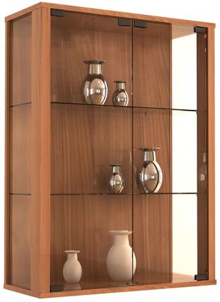 VCM Vitrina De Vidrio Vcm Colgante Vitrina De Vidrio Con Vidrio De Seguridad Esg Dimensiones: Al. 80 X An. 60 X T. 25 Cm Vidrio Para Vitrina Colgante Mode