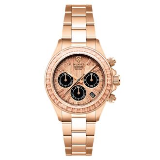 Duxot Accelero Meteorite Chronograph Rose Gold-tone Dial Mens Watch DX-2071-44