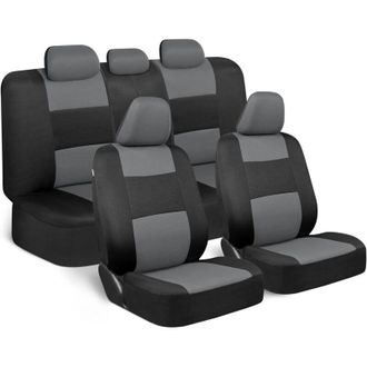 OEM Funda De Asiento De Coche, Funda De Asiento Delantero Y Trasero De Tela Transpirable, Funda De Asiento De Tela Universal Para Sedan Suv, Funda Interio