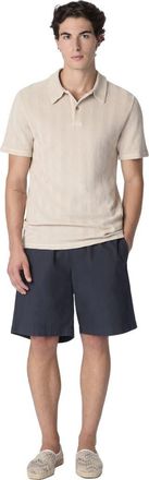 Missoni Cotton And Viscose Polo Shirt With Tone-on-tone Zigzag Motif in Beige at Nordstrom, Size Xx-Large