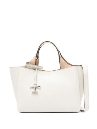 Tod's Shopper met logobedel - Wit