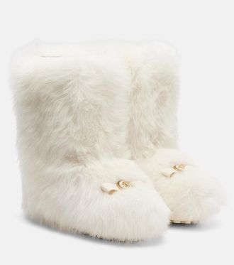 Versace Shearling boots