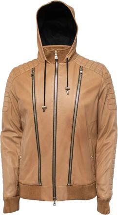 Balmain Giacca con zip - Marrone