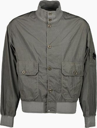 C.P. Company Mens Chrome-R Lens Bomber Jacket - Tan - Size: 42/Regular