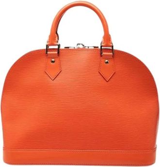 Louis Vuitton Pre-owned Alma PM - Dames - Vintage Handtas - Oranje - ONE Size - Leer - Vintage