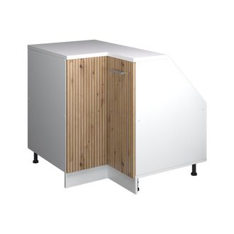 Vicco Armario Para Techo Inclinado Armario De Esquina Rion, Roble Artesanal, 75.6 X 81.6 Cm Con 1 Puerta, Carcasa Del Armario 60 Cm De Profundidad, Vicco