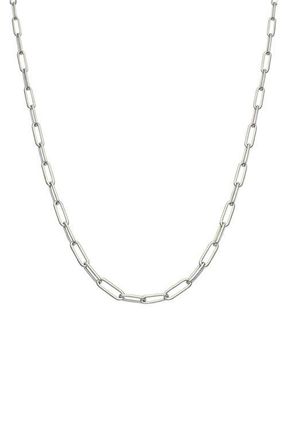 Argento Vivo Paperclip Necklace in Silver at Nordstrom