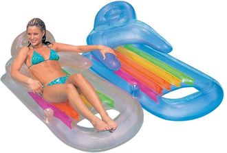 Trade Shop Trade Shop - Materassino Poltrona Gonfiabile Relax Mare Piscina Con Portabibite 2 Colori