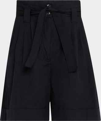 The Great. Pleated Belted Trousers Shorts