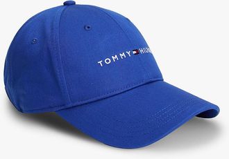 Tommy Hilfiger Mens Embroidered Tommy Logo Baseball Cap - Blue