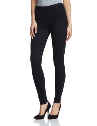 Pieces Womens JUST JUTE HIGHWAIST LEGGING/BLACK Trousers, Black, 32W x 34L