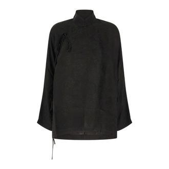 Uma Wang Top de cuello alto - Blouses & Shirts - Mujer - Negro - M
