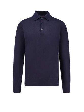 Brunello Cucinelli Cashmere And Cotton Polo Shirt-Uomo