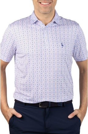 Tailorbyrd Dealers Choice Print Performance Polo in White at Nordstrom Rack, Size Small