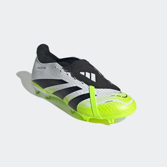 adidas Fussballschuh ADIDAS PERFORMANCE PREDATOR LEAGUE FOLD-OVER TONGUE FG/MG, Damen, Gr. 42,5, bunt (cloud wei&szlig;, core schwarz, lucid lemon), Synthetik, Sch