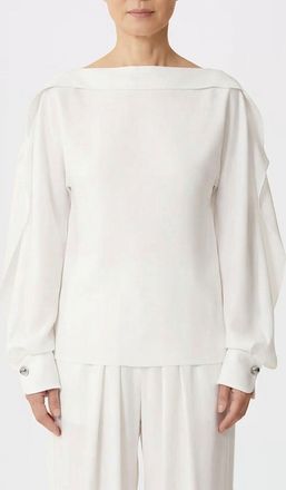 Lanvin Blusa Lanvin in misto seta con rouches