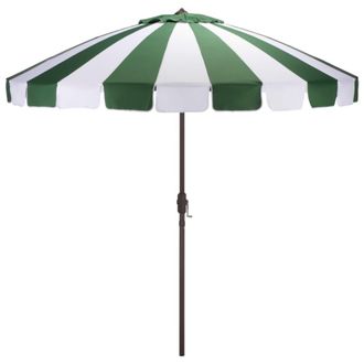 Safavieh Sombrilla de metal verde caza/raya