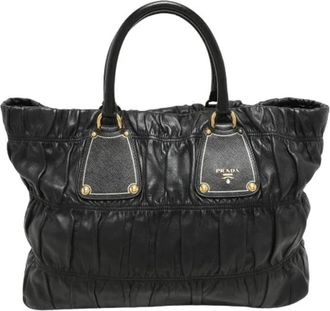 Prada Pre-owned Vintage Tote - Dames - Vintage Shopper - Zwart - ONE Size - Leer - Vintage