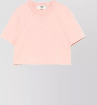 Fendi 3d roma cropped t-shirt