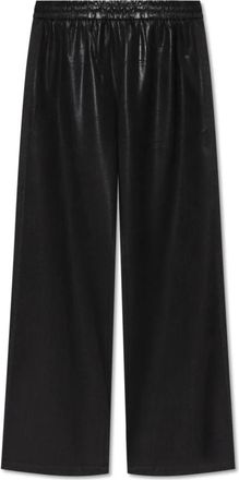 Diesel Wijde Broek - Dames - Wijde Broeken - Zwart - XS - Wol - Broeken