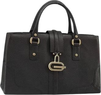 Gucci Pre-owned Vintage Hand Bag - Dames - Vintage Handtas - Zwart - ONE Size - Leer - Vintage