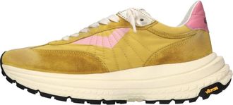 4B12 Race D02 Sneakers - Dames - Sneakers - Geel - 37 EU - Leer - Schoenen