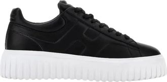 Hogan Zwarte Sneakers met Memory Foam - Heren - Sneakers - Zwart - 38 EU - Leer - Schoenen
