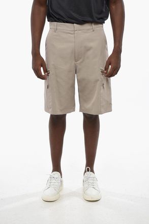 Dior Shorts Cargo in Misto Cotone con Passanti Dior