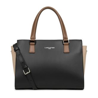 Lancaster Zipped Handbag M Smooth - female - Lancaster - Shopping Bags - Black - ONE SIZE - Bags