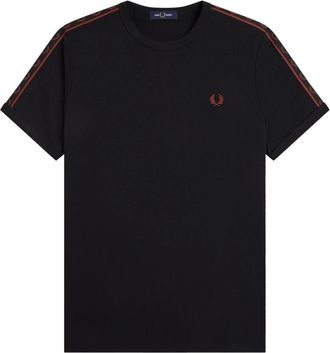 Fred Perry T-Shirt Ringer - - Tops - Uomo - Nero - 2XL