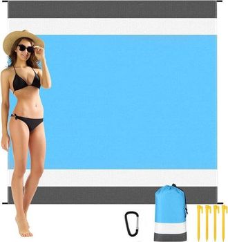 OEM Manta De Viaje Para Playa, Camping Y Senderismo - Impermeable Y Resistente A La Arena - Ligera Y Compacta - 200 X 210 Cm