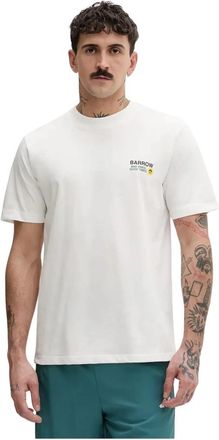 Barrow Graphic Print T-shirt - Heren - T-shirts - Wit - M - Katoen - Tops