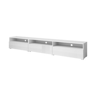 Petits Meubles Mueble TV de suelo o pared 1 caj&oacute;n 2 estratificado Blanco