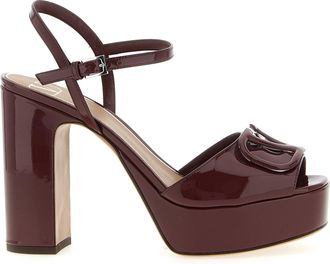 Valentino Garavani Valentino Garavani Vlogo Signature Sandali Bordeaux-Donna