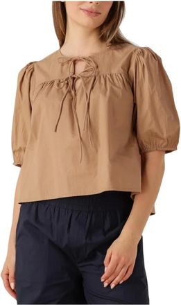 Ruby Tuesday Overhemden, Dames, Bruin, XL, Ibene Blouse Charm