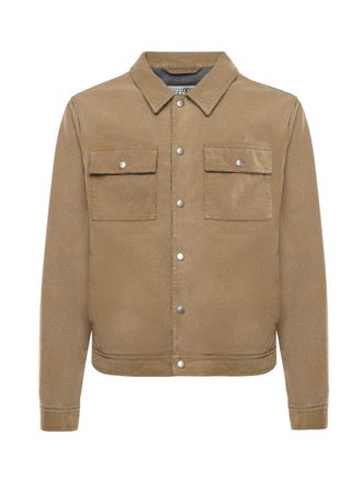 Maison Margiela Beige White Stitching Denim Trucker Jacket