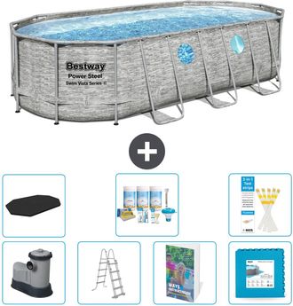Bestway Piscina Bestway Power Steel Oval - 549x274x122 Cm - 8-piezas S536