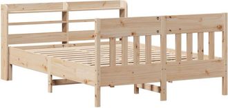 vidaXL Vidaxl - Bed Frame without Mattress 150x200 cm King Size Solid Wood Pine