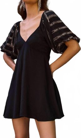 Saltwater Luxe Rossy Mini Dress In Black