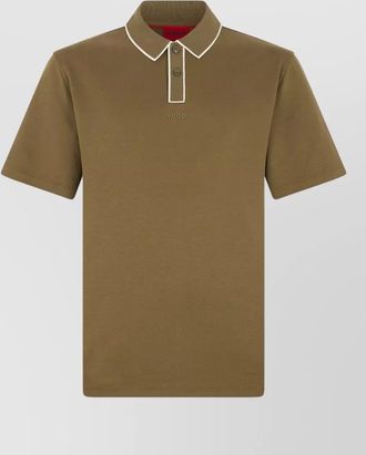 HUGO BOSS polo shirt contrasting striped collar style